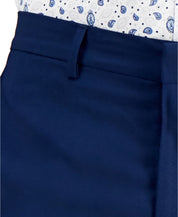 Kenneth Cole Mens Slim fit Dress 32 / 34 Navy Blue Solid