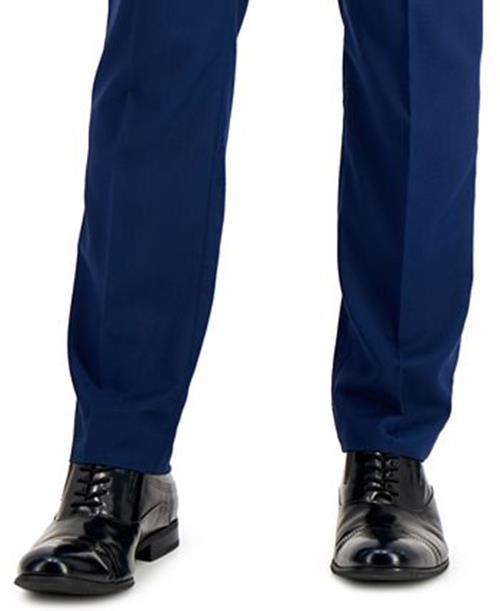 Kenneth Cole Reaction Mens Slim fit Dress Pants 36 / 32 Blue Solid