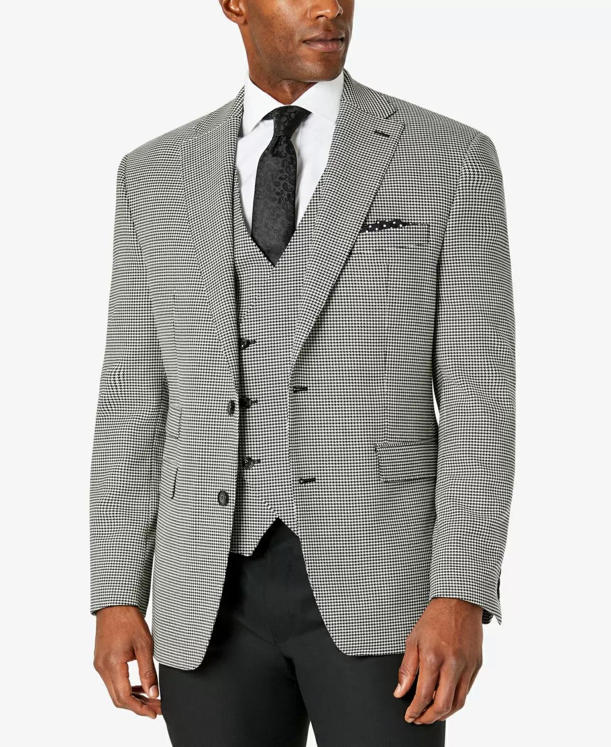 Tayion Collection Classic-Fit Wool Suit Jacket Male 42R