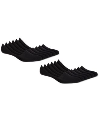 Club Room Mens Crew Socks 8 Pack Black White One Size