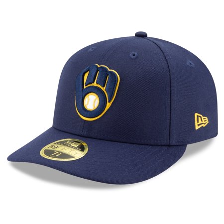 New Era Milwaukee Brewer On Field Low Profile 59FIFTY Hat Fitted 7 1/2,