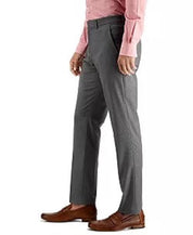 Perry Ellis Mens Slim fit Dress Pants 33 / 32 Mid Grey Solid Stretch