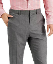 Perry Ellis Mens Slim fit Dress Pants 30 / 30 Charcoal Grey Solid Stretch