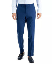 Perry Ellis Mens Slim fit Dress Pants 36 / 32 Navy Blue Solid Stretch