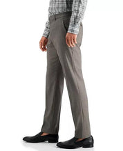 Perry Ellis Mens Slim fit Dress Pants 38 / 30 Brown Solid Stretch