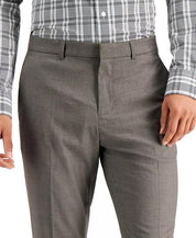 Perry Ellis Mens Slim fit Dress Pants 38 / 29 Brown Solid Stretch