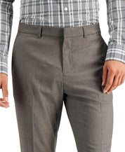 Perry Ellis Mens Slim fit Dress Pants 31 / 32 Brown Solid Stretch