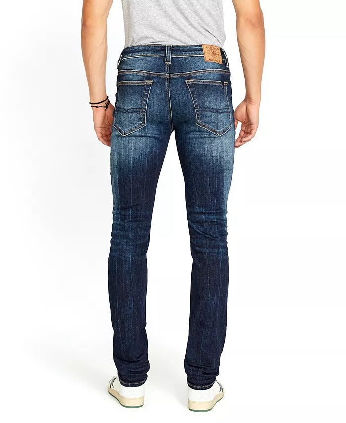 Buffalo David Bitton Men's  Slim Ash Stretch Fit Jeans Indigo Blue 34 x 32
