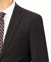 Izod Mens Regular fit 2 Piece Suit 40 L / 34 Waist Black Pindot