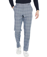 Tommy Hilfiger Men's Slim Fit Suit Dress Pants Flex Stretch Blue Plaid 34 x 32