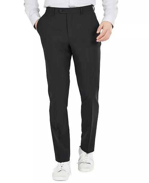 Bar Iii Mens Slim fit Dress Pants 29 / 30 Black Solid Stretch