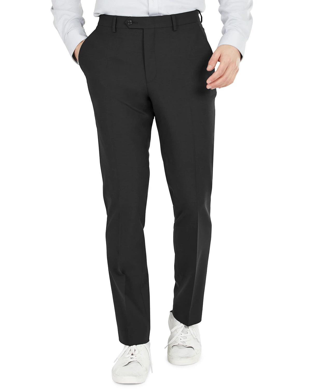 Bar Iii Mens Slim fit Dress Pants 36 / 34 Black Solid – Bristol Apparel Co