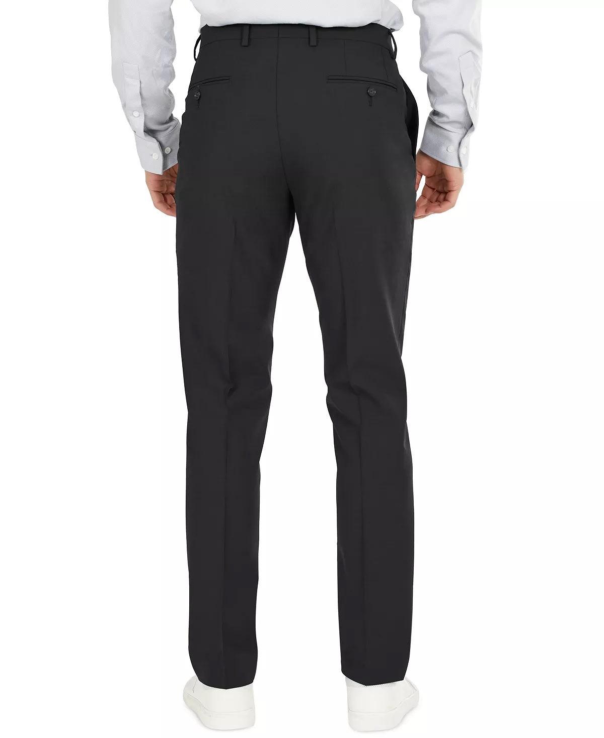 Bar Iii Mens Slim fit Dress Pants 29 / 30 Black Solid Stretch