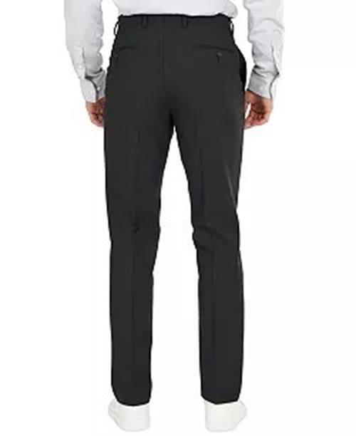Bar Iii Mens Slim fit Dress Pants 38 / 30 Black Solid