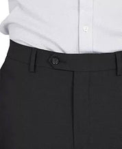 Bar Iii Mens Slim fit Wool Dress Pants 32 / 32 Black Solid