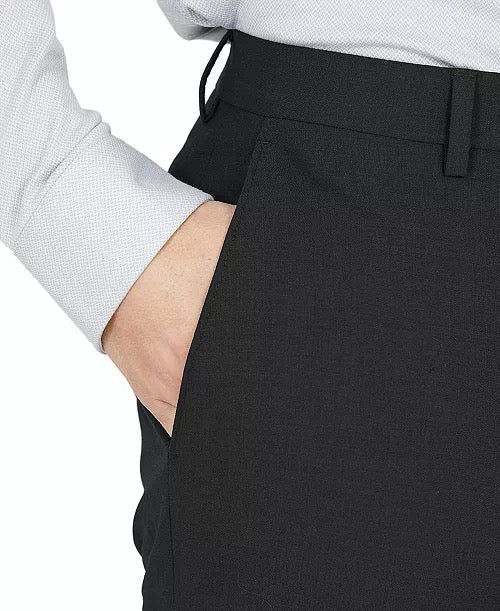 Bar Iii Mens Slim fit Dress Pants 30 / 30 Black Solid Stretch
