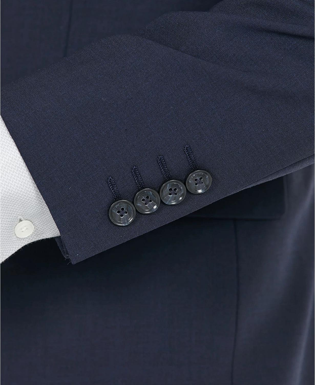 Bar Iii Mens Slim fit Wool Suit Jacket Blazer 40 L Navy Blue