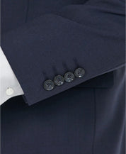Bar Iii Mens Slim fit Wool Suit Jacket Blazer 40 L Navy Blue