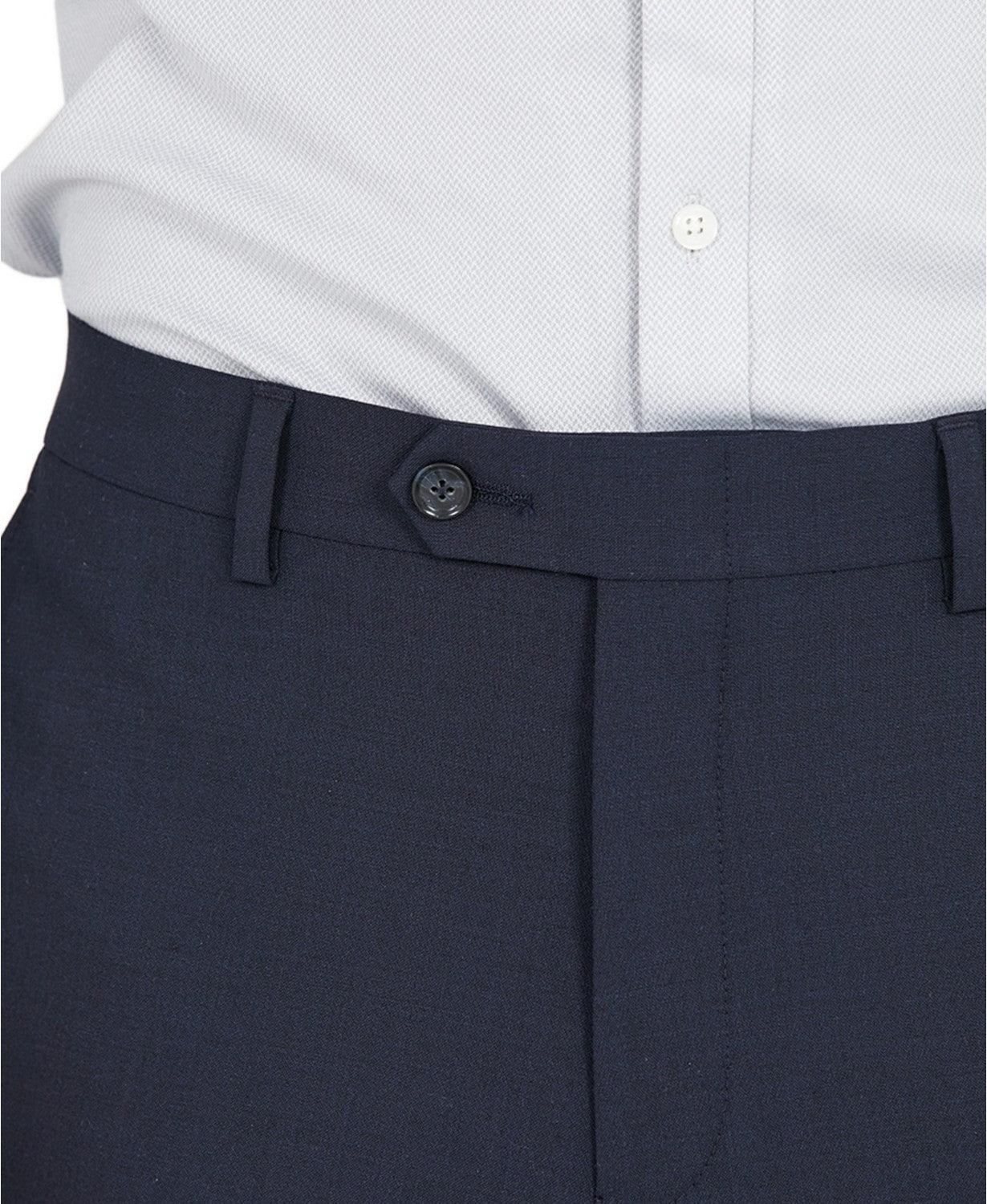 Bar Iii Mens Slim fit Dress Pants 38 / 30 Navy Blue Solid