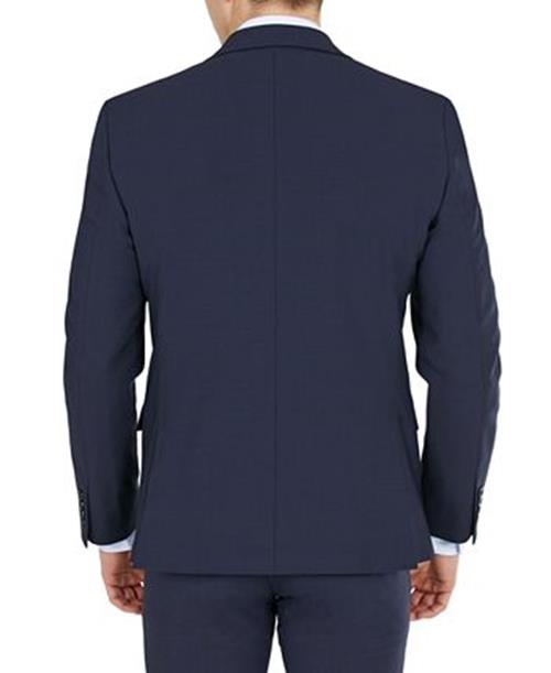 Bar Iii Mens Skinny fit Suit Jacket Blazer 38 S Navy Blue Solid Stretch Wool