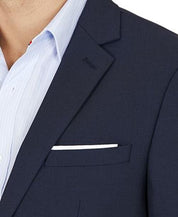 Bar Iii Mens Skinny fit Suit Jacket Blazer 38 S Navy Blue Solid Stretch Wool