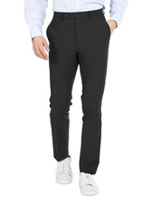 Bar Iii Mens Skinny fit Wool Dress Pants 33 / 32 Black Solid