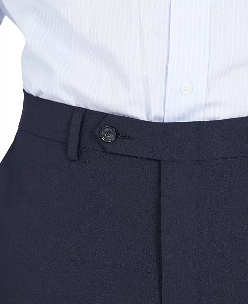 Bar Iii Mens Skinny fit Wool Dress Pants 32 / 32 Blue Solid