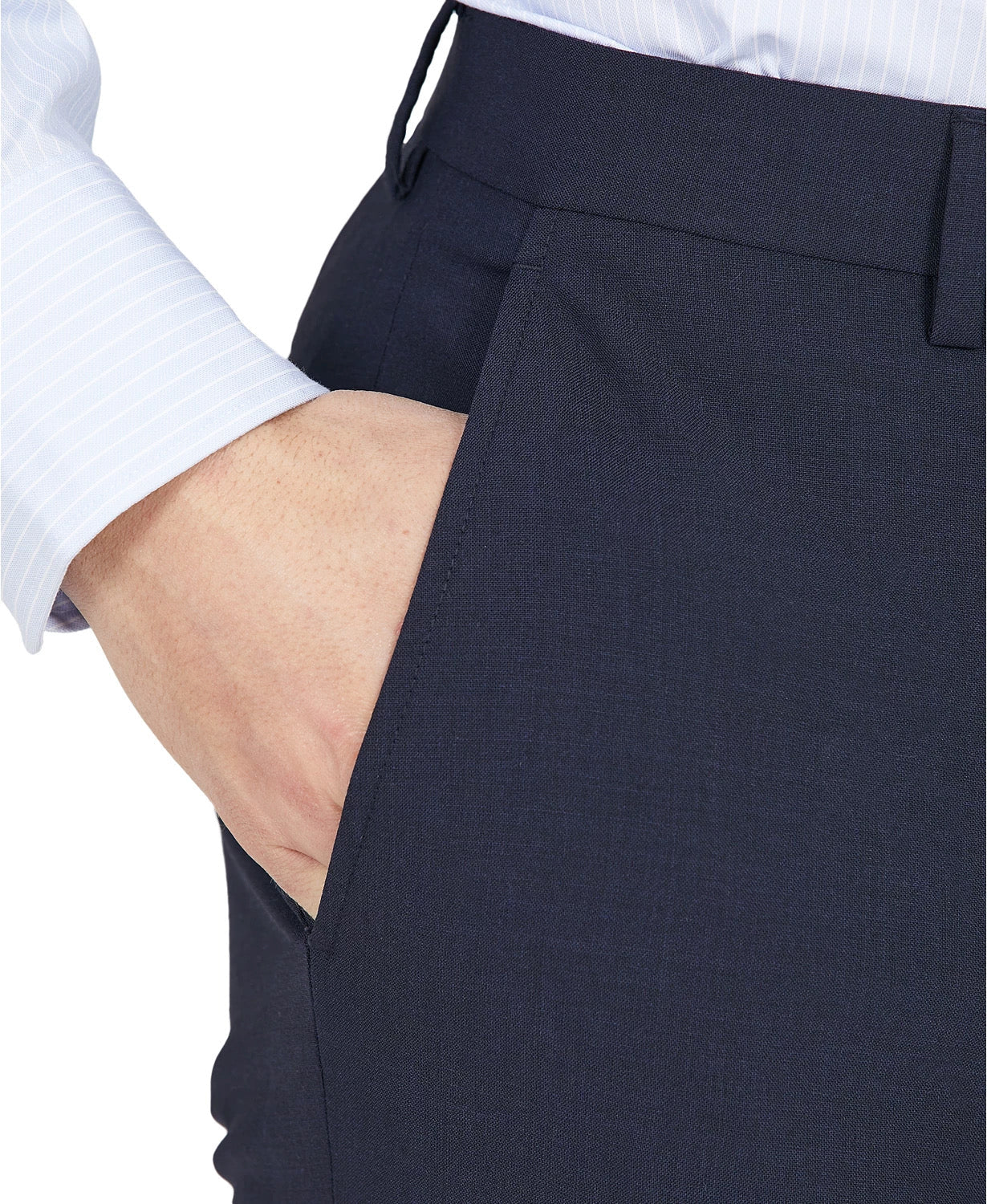 Bar Iii Mens Skinny fit Dress Pants 36 / 34 Navy Blue Solid Wool