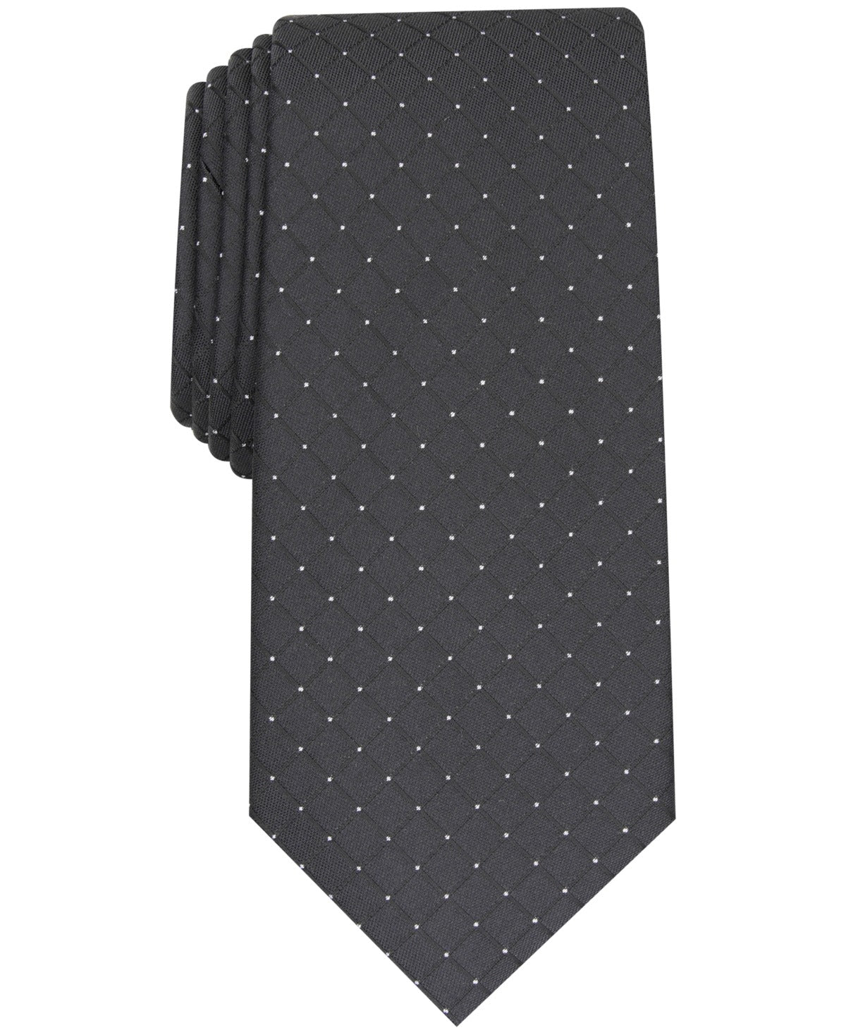 Alfani Men's Penn Geo Print Tie Black Necktie