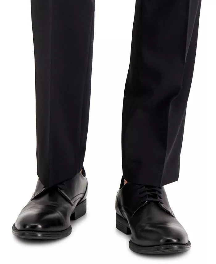 Perry Ellis Mens Modern fit Dress Pants 34 / 29 Black Solid