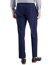 Perry Ellis Portfolio Mens Modern fit Dress Pants 30 / 30 Steel Blue Plaid