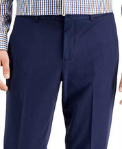 Perry Ellis Portfolio Mens Modern fit Dress Pants 42 / 32 Blue Solid
