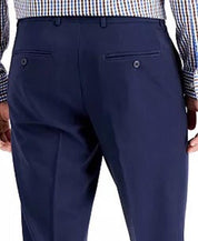 Perry Ellis Mens Modern fit Dress Pants 36 / 32 Navy Blue Solid Stretch