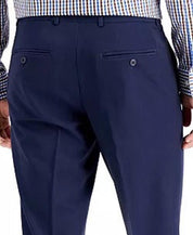 Perry Ellis Mens Modern fit Dress Pants 36 / 30 Navy Blue Solid Stretch