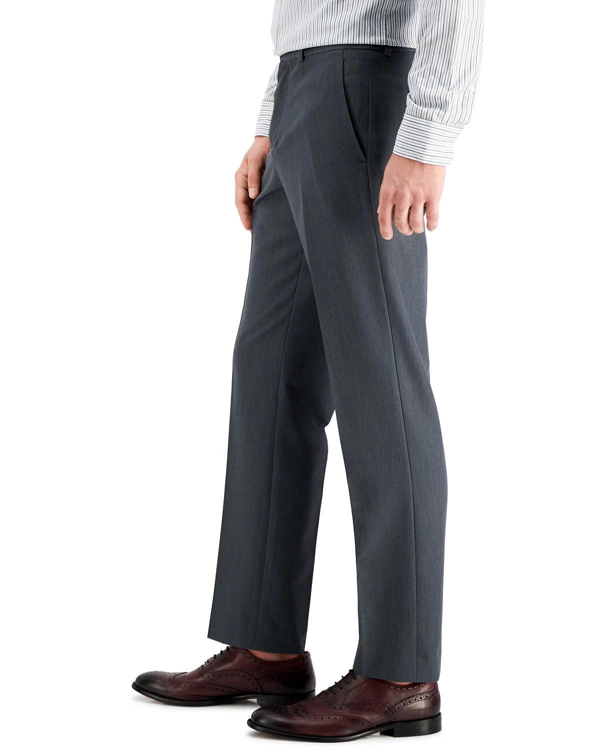 Perry Ellis Mens Modern fit Dress Pants 33 / 30 Gray Solid