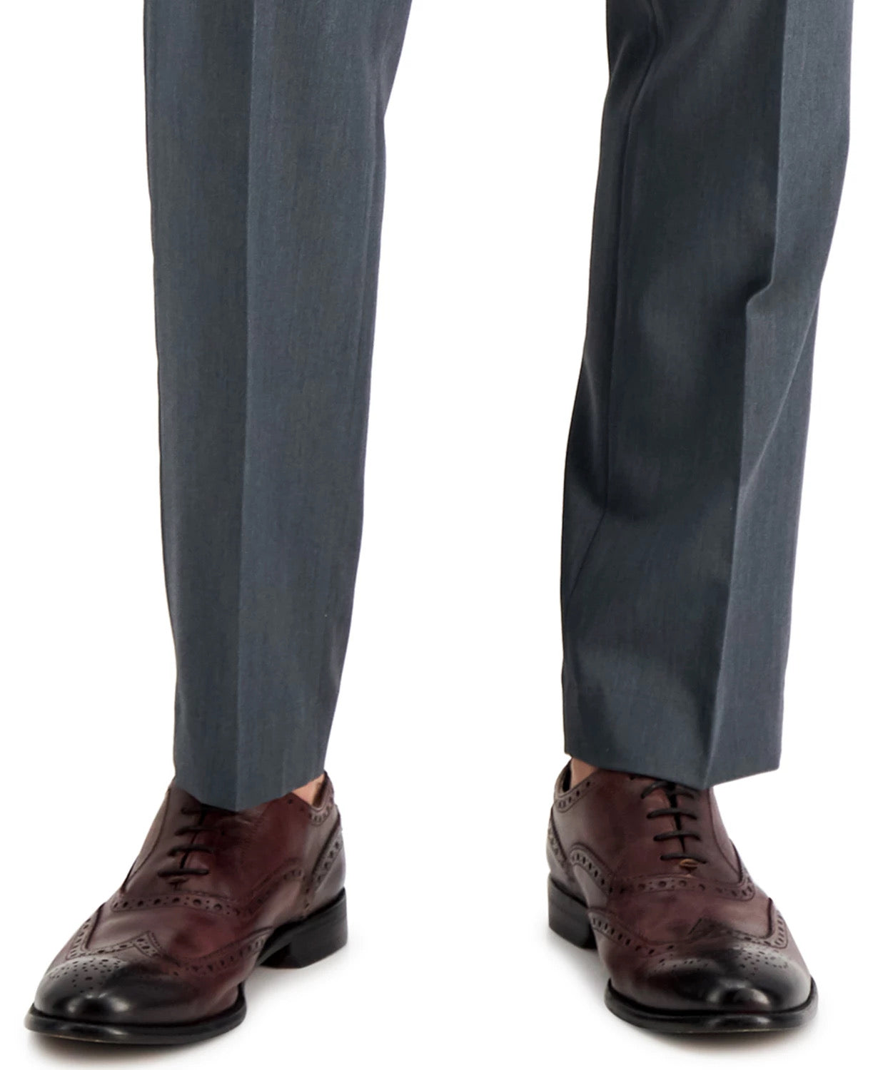 Perry Ellis Portfolio Mens Modern fit Dress Pants 34 / 32 Smoked Pearl Gray