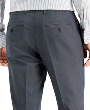 Perry Ellis Portfolio Mens Modern fit Dress Pants 34 / 29 Smoked Pearl Gray Solid