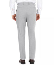 DKNY Mens Modern fit Dress Pants 36 / 34 Light Grey Solid Stretch