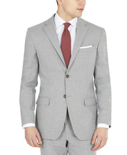 Dkny Mens Modern fit Suit Jacket Blazer 44 R Grey Solid Stretch