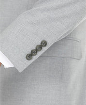 Dkny Mens Modern fit Suit Jacket Blazer 44 R Grey Solid Stretch