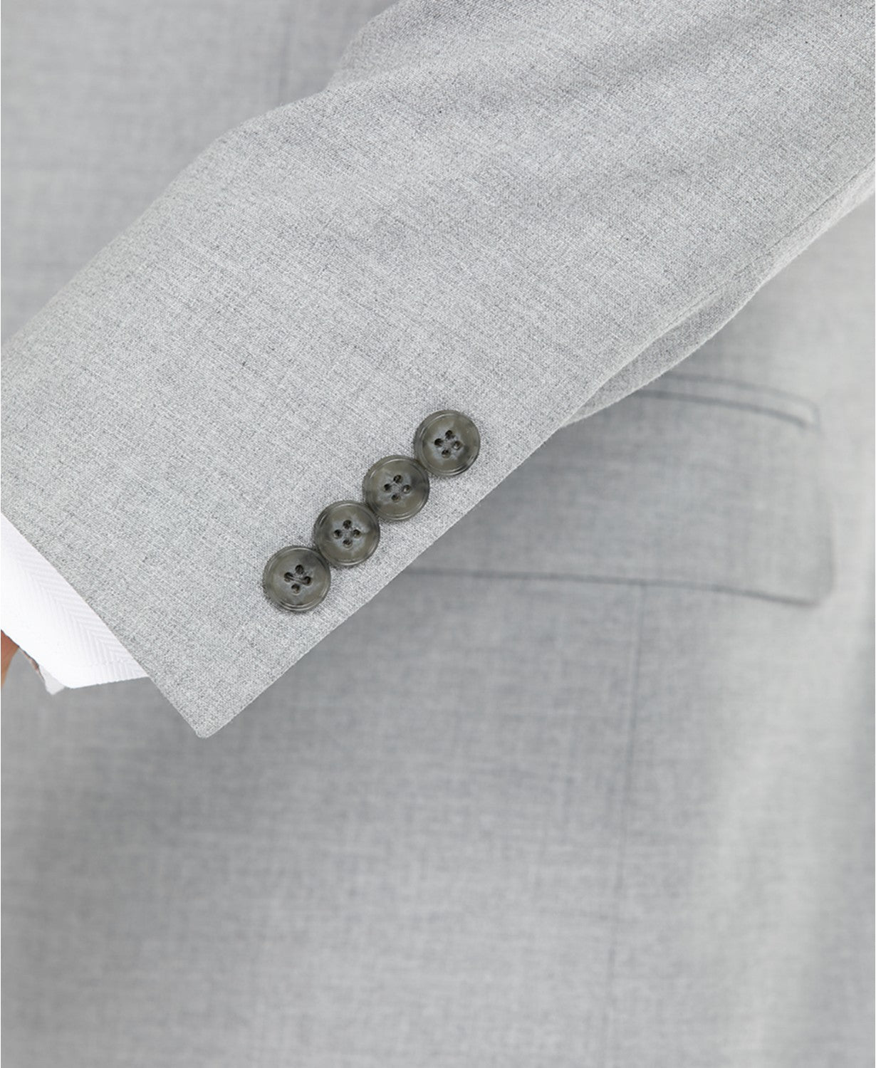 DKNY Mens Modern fit Suit Jacket Blazer 40 L Light Grey Solid Stretch