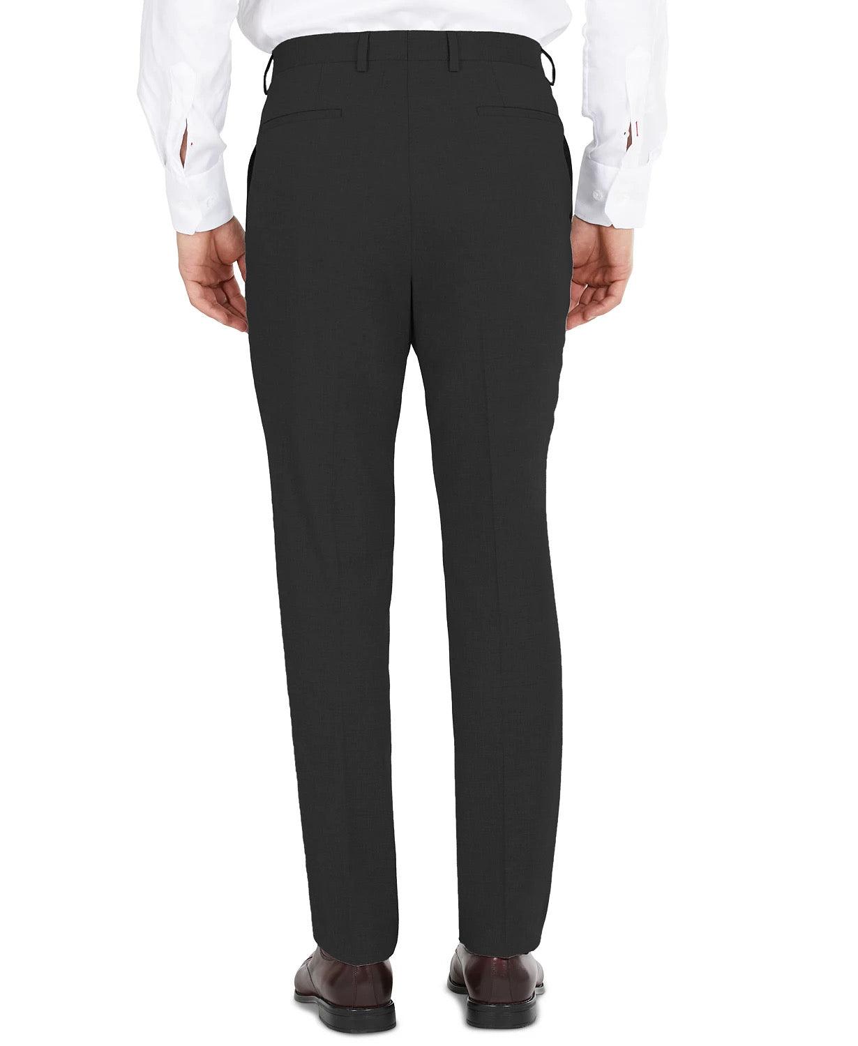 Dkny Mens Modern fit Dress Pants Pants 34 / 34 Black Solid Stretch