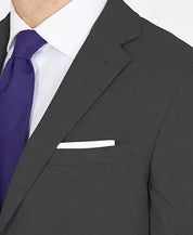 Dkny Mens Modern fit Suit Jacket Blazer 38 L Charcoal Grey Solid Stretch