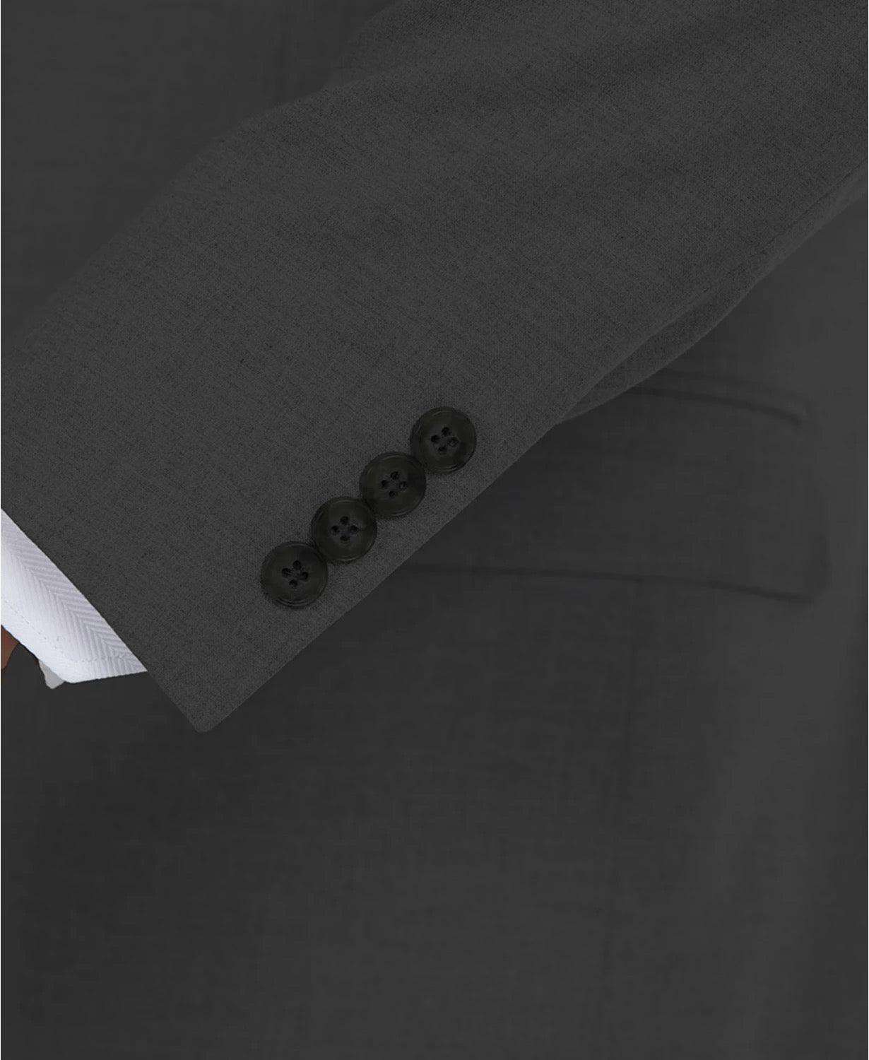 Dkny Mens Modern fit Suit Jacket Blazer 38 R Charcoal Grey Solid Stretch