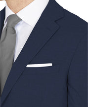 Dkny Mens Modern fit Suit Jacket Blazer 41 R Blue Solid Stretch