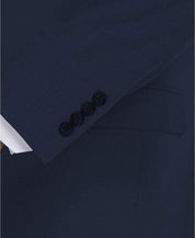 Dkny Mens Modern fit Suit Jacket Blazer 48 R Navy Blue Solid Stretch