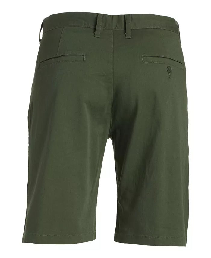 Galaxy By Harvic Men's 5 Pocket Chino Shorts Olive Green 36