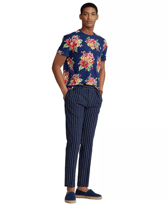 Polo Ralph Lauren Men's Classic-Fit Floral Jersey T Shirt XXL Navy Blue