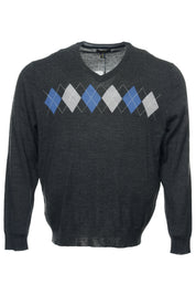 Alfani Mens Ribbed Pullover Crewneck Sweater Small Black