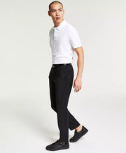 Hugo Boss Mens Modern fit Dress Pants 30 / 32 Black Solid Stretch